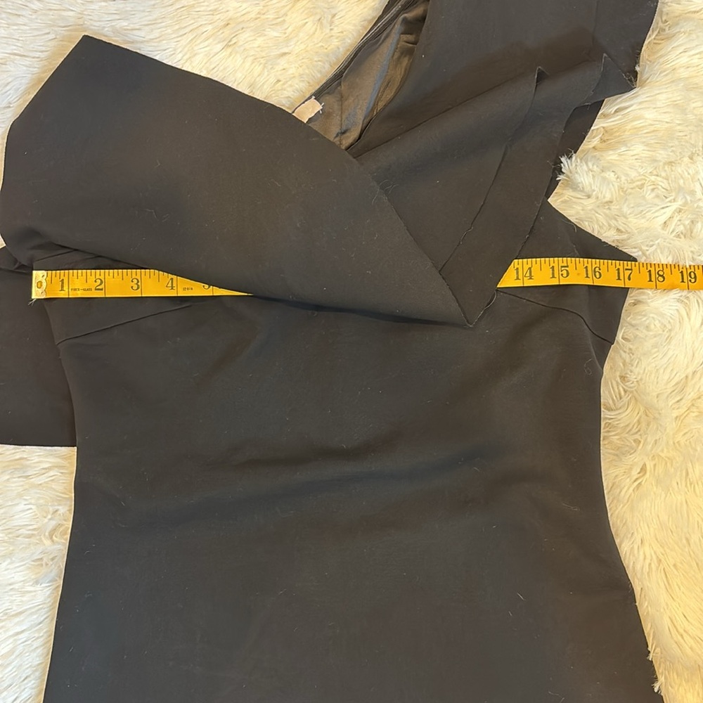 Karlie One Shoulder Ruffle Dress Black Size Large - Picture 10 of 15